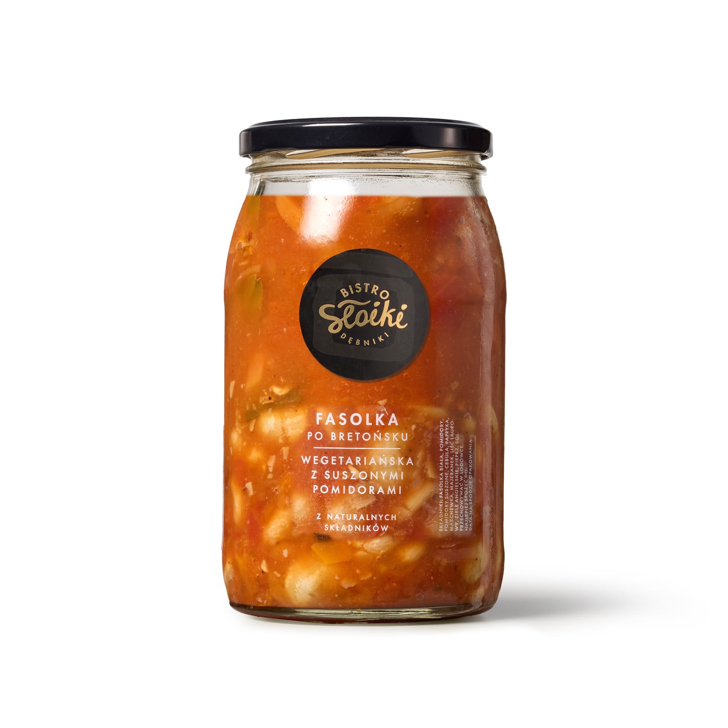 Fasolka po bretońsku wegetariańska z suszonymi pomidorami