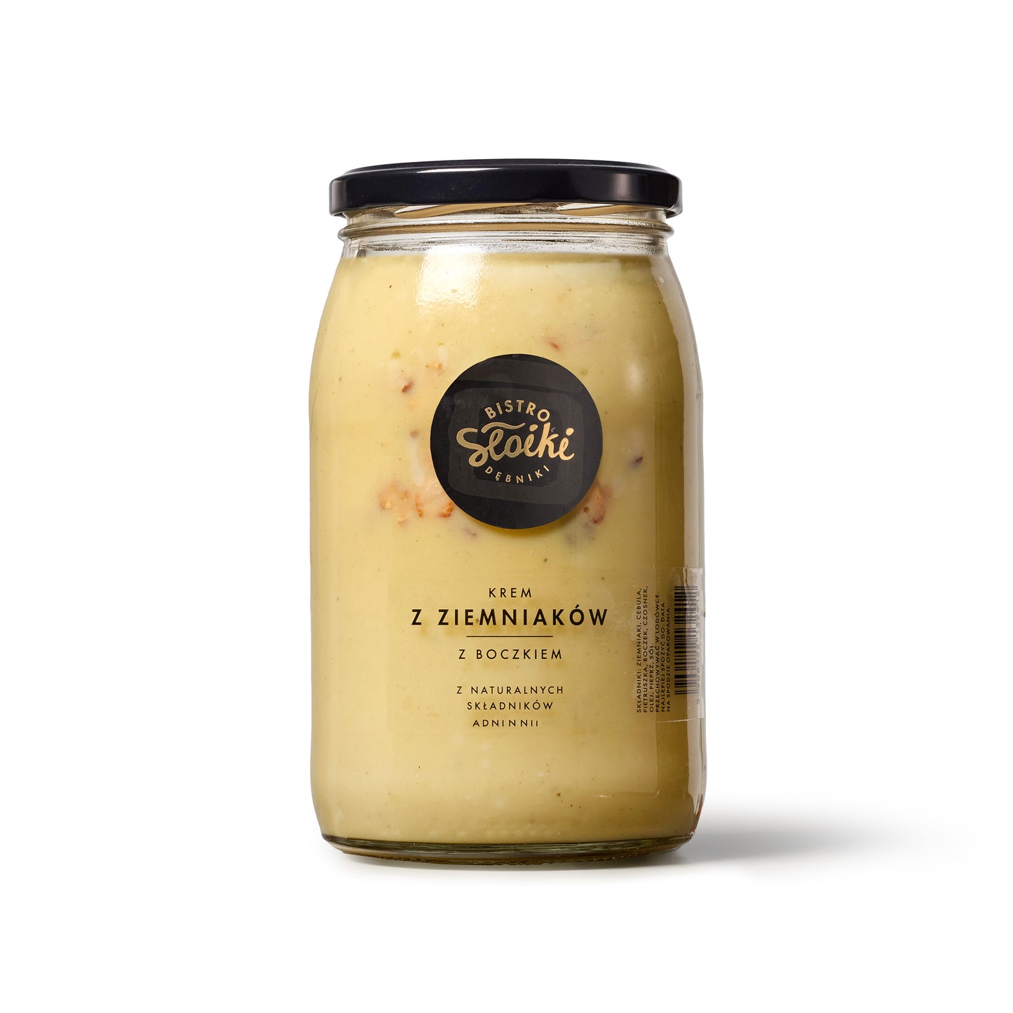 Krem z ziemniaków z pieczonym boczkiem