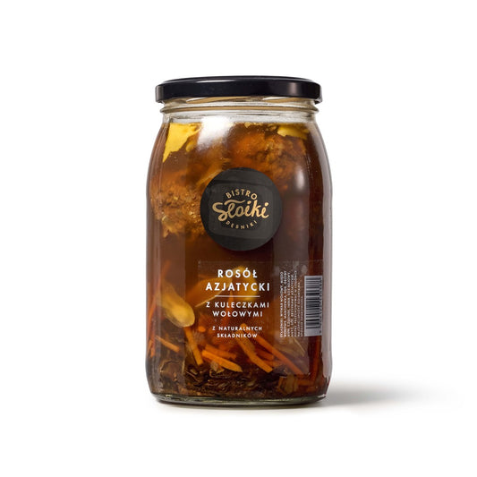 Rosół Azjatycki z kuleczkami wołowymi