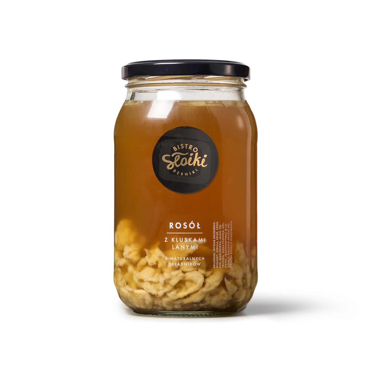 Rosół z kluskami lanymi